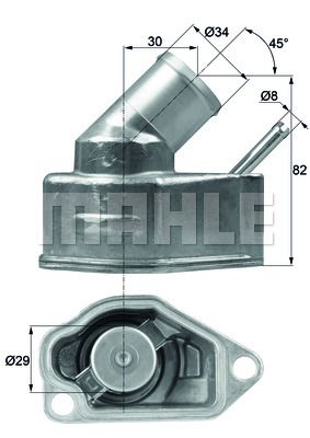 WILMINK GROUP Термостат, охлаждающая жидкость WG1261844